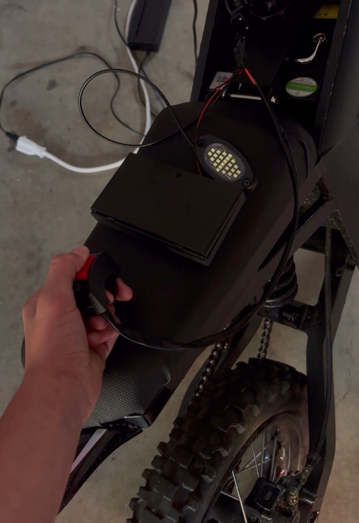 Battery powered rock light (battery’s not included)