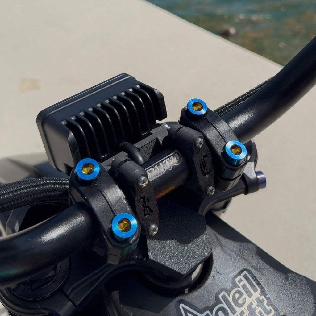 Titanium bolts for bar mount